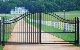 Double Swing Wrought Iron Gate